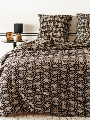 Set - Duvet cover and pillowcases - Lotus Noir 